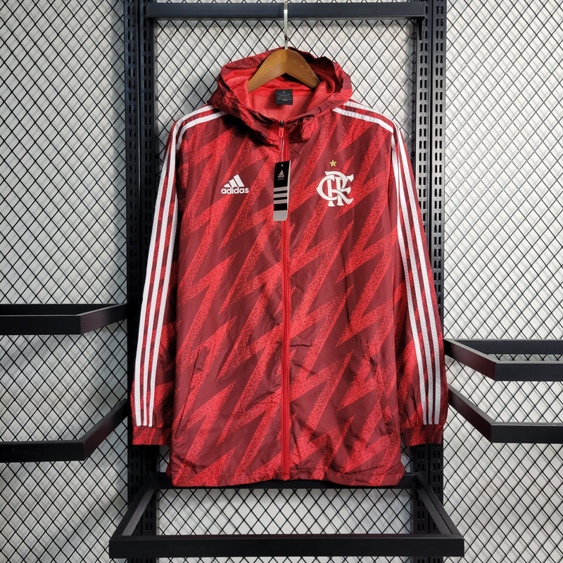 Jaqueta Corta-Vento Flamengo 23/24 Masculino Adidas - Vermelho