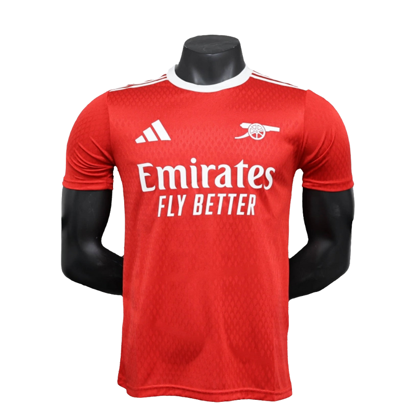 Camisa Arsenal 25/26 Pré-Jogo - Vermelho - Versão Jogador