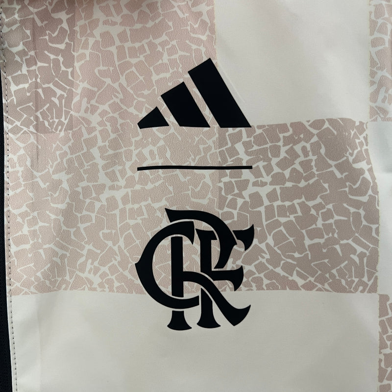 Jaqueta Corta-Vento Flamengo Dupla-Face 24/25 Masculino Adidas - Vermelho e Preto