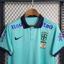 Camisa Brasil Polo Viagem | Torcedor Nike Masculino - Azul