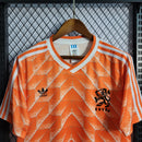 Camisa Holanda Home 1988 Retrô - Laranja