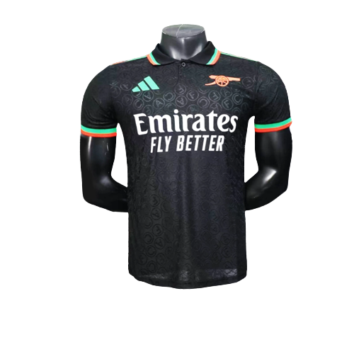 Camisa Arsenal 25/26 Treino - Preto - Versão Jogador