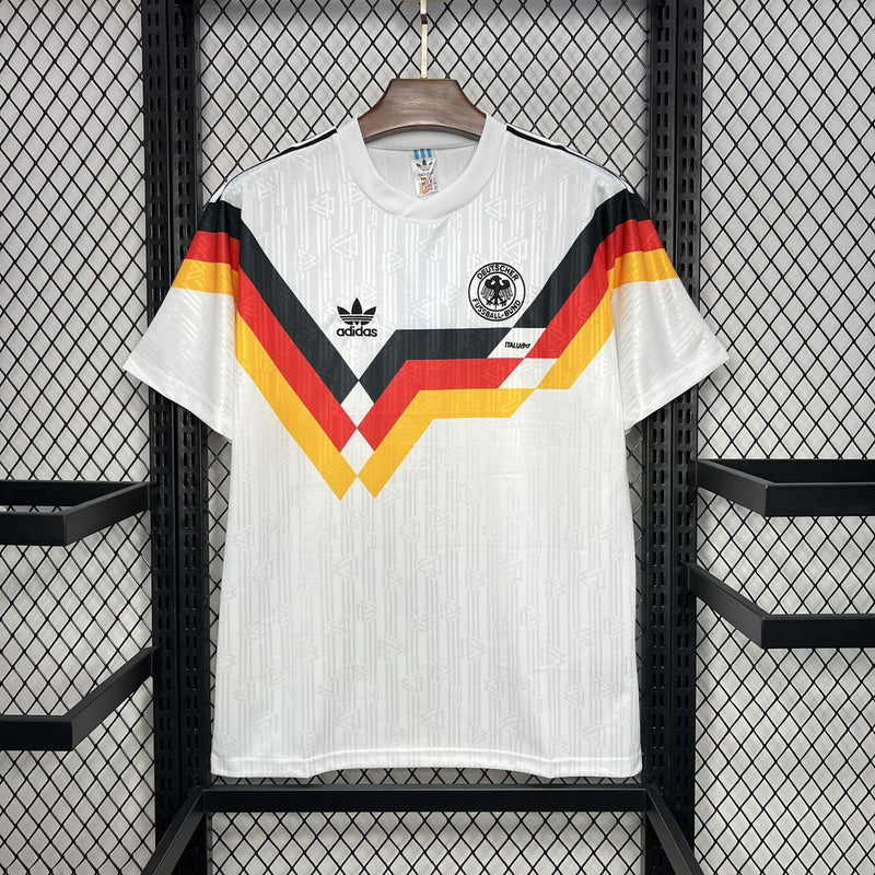 Camisa Alemanha Home 1990 Retrô - Branco