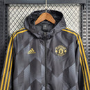 Jaqueta Corta-Vento Manchester United 23/24 Masculino Adidas - Preto