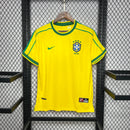 Camisa Retrô Brasil Home 1998 - Amarelo