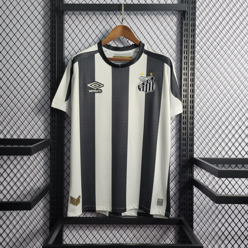 Camisa Santos Away | 22/23 Torcedor Umbro Masculino - Preto e Branco