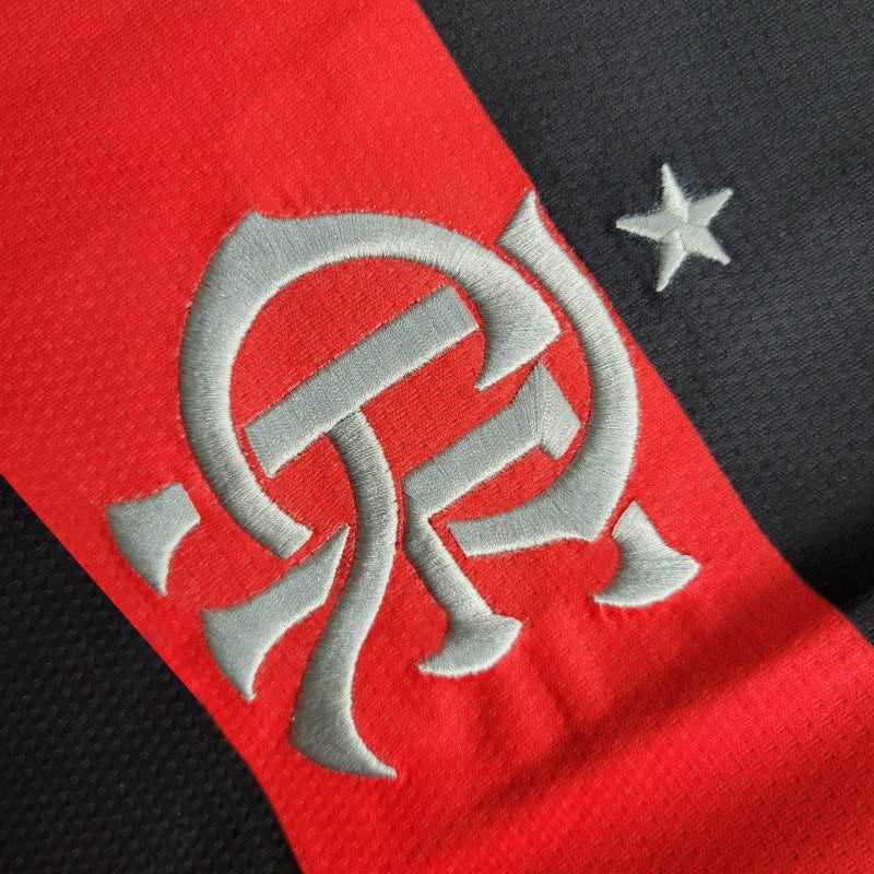 Camisa do Flamengo Home 24/25 Torcedor Masculino - Preto e Vermelho