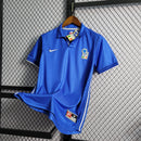 Camisa Itália Home 1998 Retrô - Azul