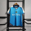 Camisa Retrô Manchester City 99/01 - Azul