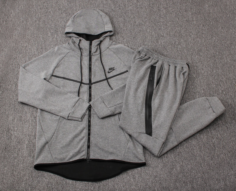 Conjunto Nike: Tech Fleece - Cinza