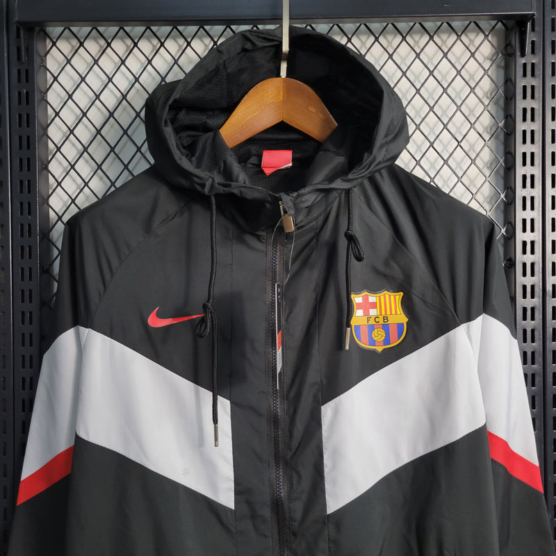 Jaqueta Corta-Vento Barcelona 23/24 Masculino Nike - Preto