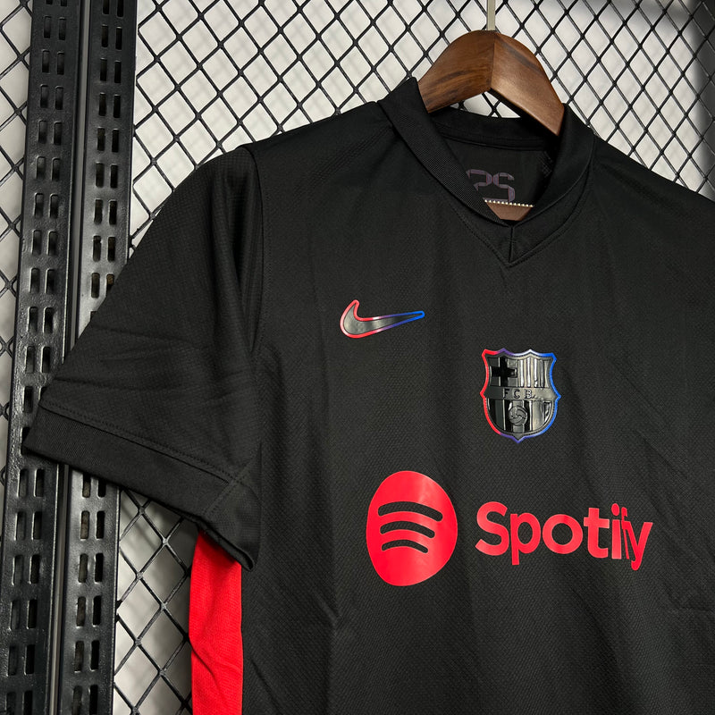 Camisa Barcelona Away | 24/25 Torcedor Masculino - Preto
