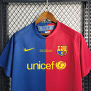 Camisa Barcelona Home 08/09 Retrô - Azul+Grená