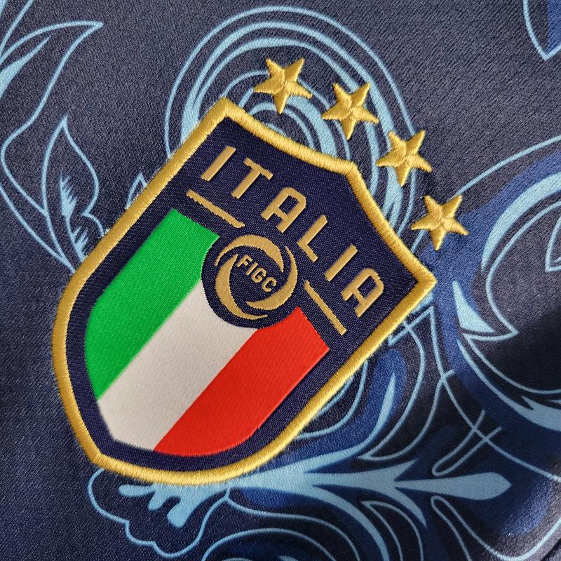 Camisa Itália Edição Especial Versace | 22/23 Torcedor Puma Masculino - Azul