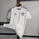 Camisa Flamengo Goleiro I 23/24 Torcedor Adidas Masculino - Branco e Roxo