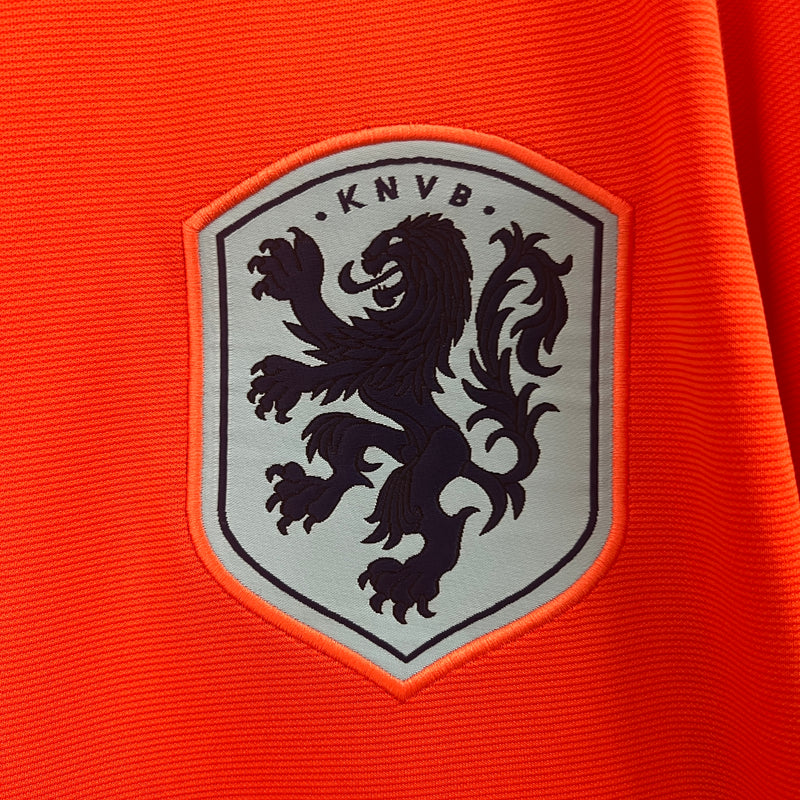 Camisa Holanda Home | 24/25 Torcedor Nike Masculino - Laranjado