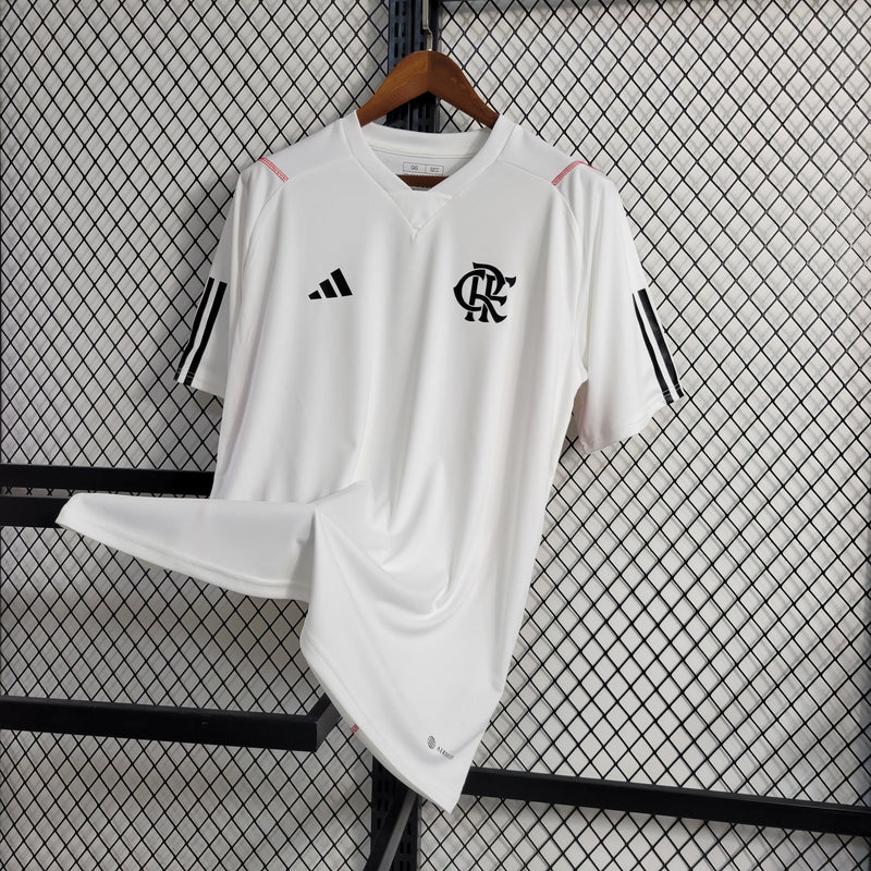 Camisa Flamengo Treino II I 23/24 Torcedor Adidas Masculino - Branco