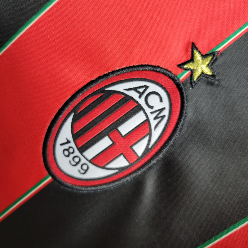 Camisa Retrô AC Milan Home 12/13 - Vermelho+Preto