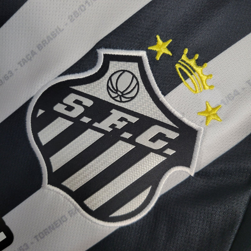 Camisa Santos Away I 23/24 Torcedor Umbro Masculino - Preto e Branco