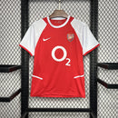 Camisa Retrô Arsenal Home 02/04 - Vermelho