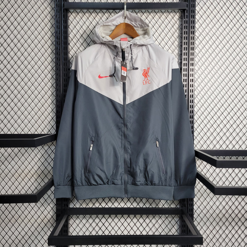 Jaqueta Corta-Vento Liverpool Masculino Nike - Cinza