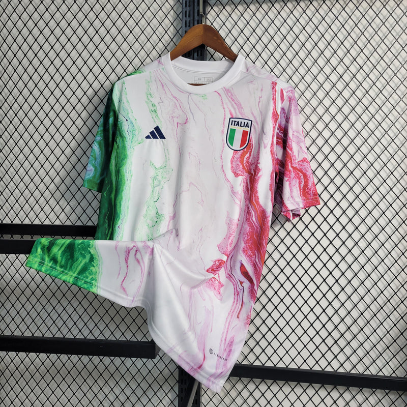 Camisa Itália Pré Jogo| 23/24 Torcedor Puma Masculino - Branco
