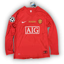 Camisa Nike Manchester United Home I - 2007/08 Retrô Manga Longa